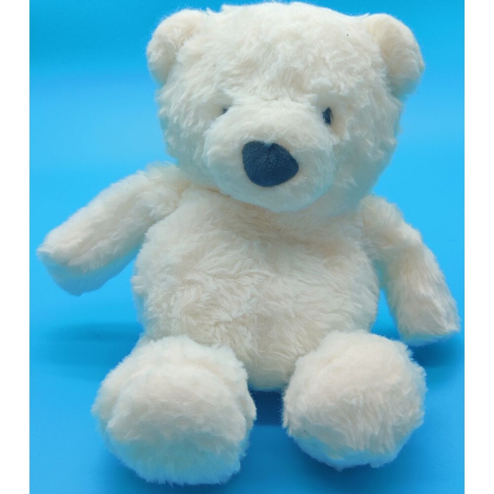 Carters Just One You 10" White Polar Teddy Bear Plush Baby Toy Stuffed Animal